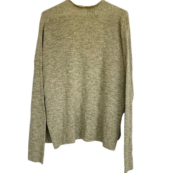 New Eileen Fisher Organic cotton Medley Olive green simple cardigan Medium - Picture 3 of 6